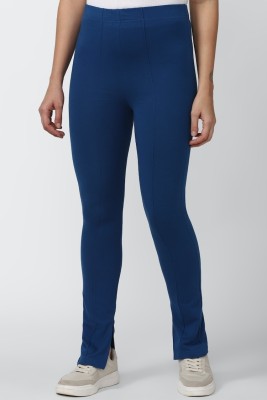 FOREVER 21 Regular Fit Women Blue Trousers