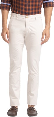 PARX Tapered Men Beige Trousers