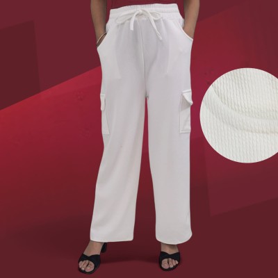 agstore Relaxed Women White Trousers