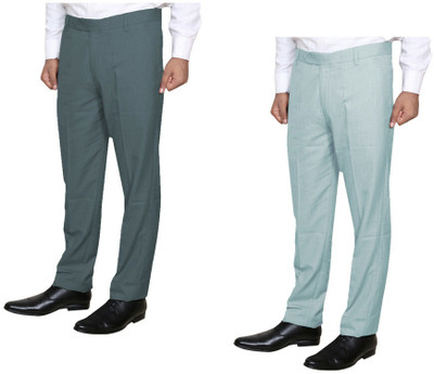 IndiWeaves Slim Fit Men Multicolor Trousers