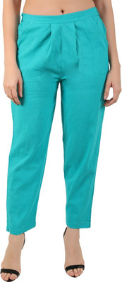 Jaipur Global Regular Fit Women Blue Trousers