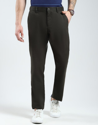 MONTE CARLO Regular Fit Men Green Trousers