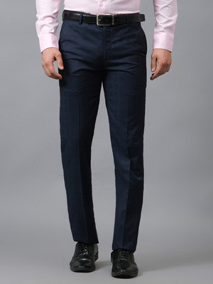 CANTABIL Regular Fit Men Dark Blue Trousers