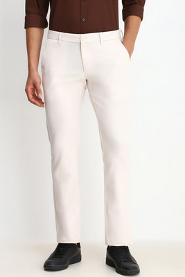 Allen Solly Slim Fit Men White Trousers
