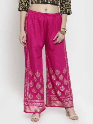 SMAASUM Comfort Fit Women Pink Trousers