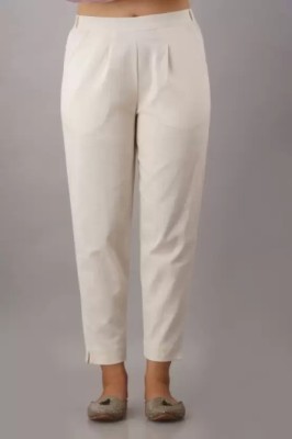 Alexa Eva Regular Fit Women White Trousers