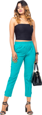 Lalli Fashion Regular Fit Women Green Trousers