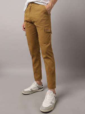 Hubberholme Regular Fit Men Khaki Trousers