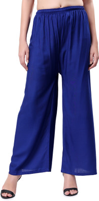 AARINK Flared Women Blue Trousers