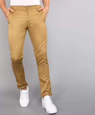 Tanip Slim Fit Men Beige Trousers