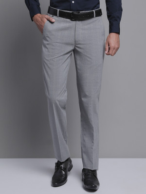 CANTABIL Regular Fit Men Grey Trousers
