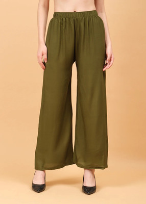 Oxinexx Relaxed Women Green Trousers