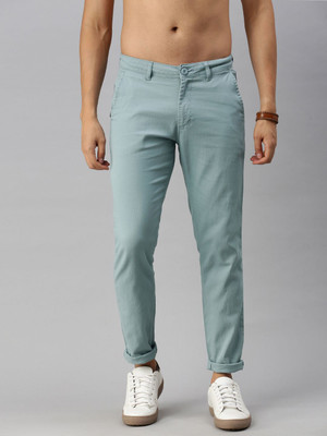 Roadster Regular Fit Men Light Blue Trousers