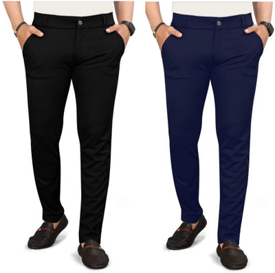 KENDORE Regular Fit Men Multicolor Trousers