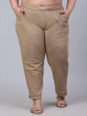 Trend Level Regular Fit Women Beige Trousers