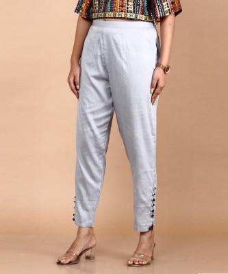 pecker Relaxed Women Grey Trousers