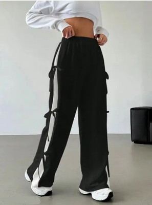 farukhi creation Relaxed Women Black Trousers