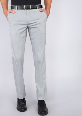 ARROW Regular Fit Men Grey Trousers