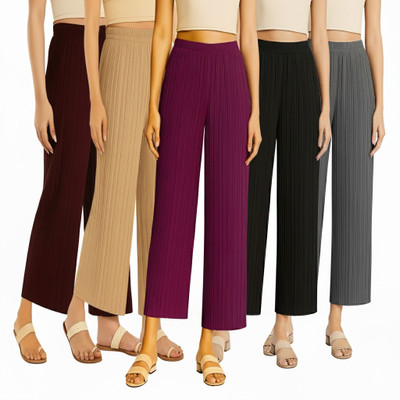Hasangarments Regular Fit Women Multicolor Trousers