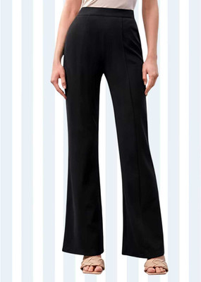 SHAHVEER CREATION Relaxed Women Black Trousers