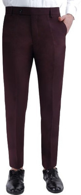 french crown Regular Fit Men Red Trousers