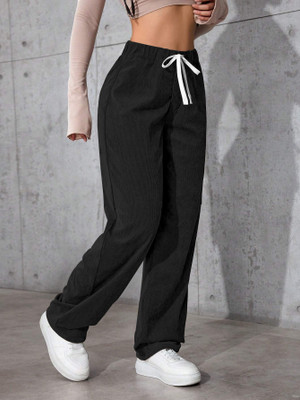 Rajovati Loose Fit Women Black Trousers