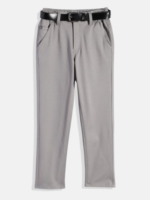CAVIO Regular Fit Boys Grey Trousers