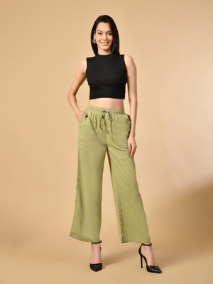 Fiorenza Regular Fit Women Green Trousers