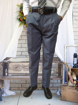 Abhima Regular Fit Boys & Girls Grey Trousers