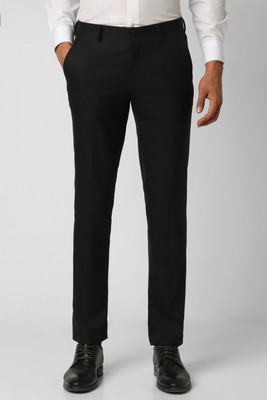 V DOT BY VAN HEUSEN Slim Fit Men Black Trousers