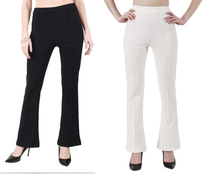 GORIYA Regular Fit Women Multicolor Trousers