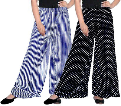 Shunit creation Regular Fit Women Blue, Black Trousers