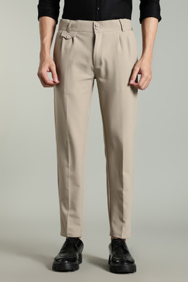 Paul Street Regular Fit Men Khaki Trousers