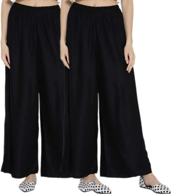 VESTMENT Regular Fit Women Multicolor, Black, White Trousers
