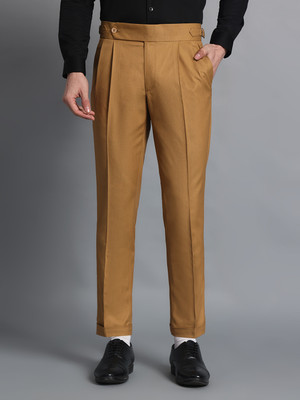 Emris Empire Regular Fit Men Khaki Trousers