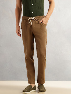 THOMAS SCOTT Regular Fit Men Brown Trousers