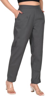 Moirai Regular Fit Women Grey Trousers