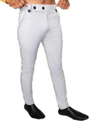 UK Collection Slim Fit Men Grey Trousers