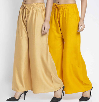 Bamboo Breeze Flared Women Multicolor Trousers