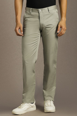 LOUIS PHILIPPE Tapered Men Green Trousers