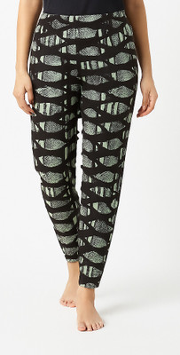 FASH BEE Comfort Fit Women Black, Green Trousers