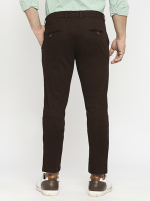 BASICS Tapered Men Brown Trousers
