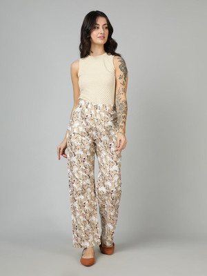 KOTTY Regular Fit Women Multicolor Trousers