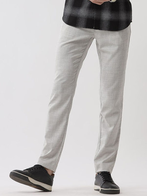 WROGN Regular Fit Men Grey Trousers