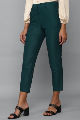 Allen Solly Regular Fit Women Green Trousers