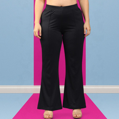 Anitafashion Loose Fit Women Black Trousers