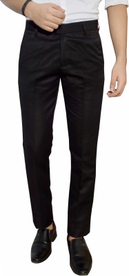 Kundan Slim Fit Men Black Trousers