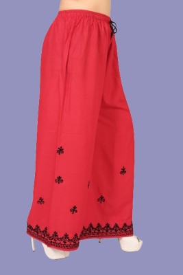 BINISHGARMENTS Regular Fit Women Red Trousers