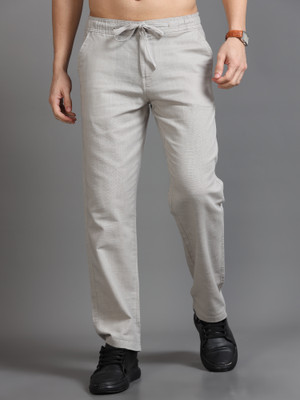 CAZZBA Relaxed Men Silver Trousers