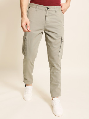 Roadster Slim Fit Men Green Trousers